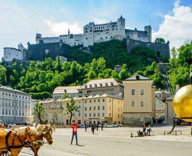 Fortress Hohensalzburg - view from Kapitelplatz