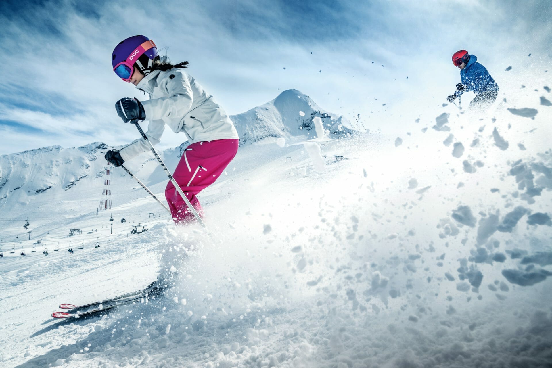 Skiing at the Kitzsteinhorn glacier