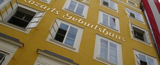 Mozarts Geburtshaus in der Getreidegasse 9