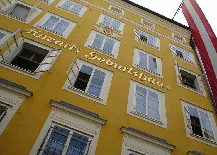 Mozarts Geburtshaus in der Getreidegasse 9