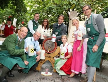 Wilfried Haslauer Jr. et al. posing for the camera