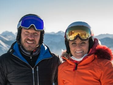 Alexandra Meissnitzer meets Hermann Maier in Flachau