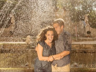 hellbrunn-e1488454787676 a couple standing in front of a fountain