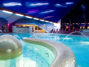 a large pool of water