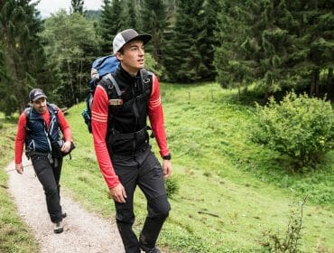 Thorsten and Marius on the way to the Birnbachloch