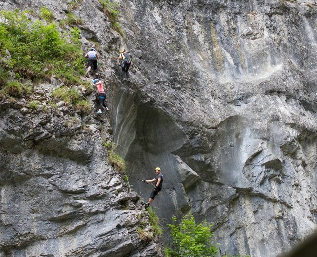 Julia and Angie at the Kitzloch Gorge