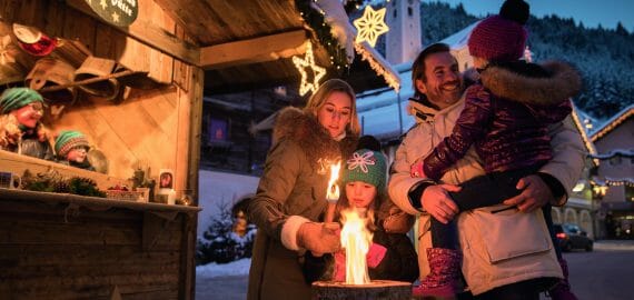 Family Mountain Christmas in Großarl