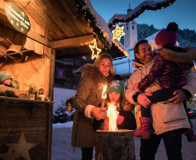 Family Mountain Christmas in Großarl