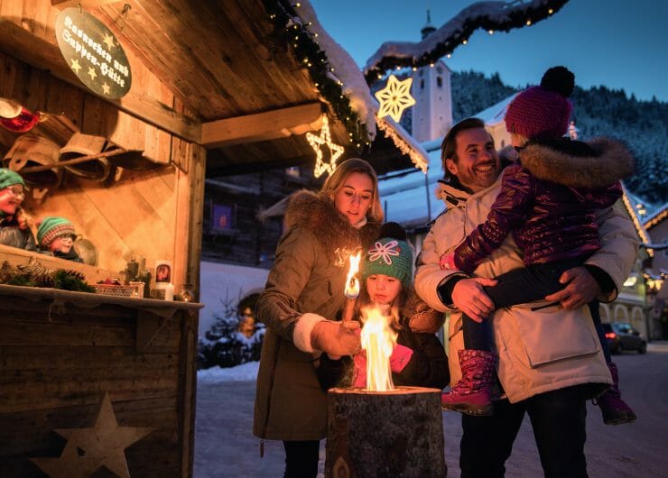 Family Mountain Christmas in Großarl