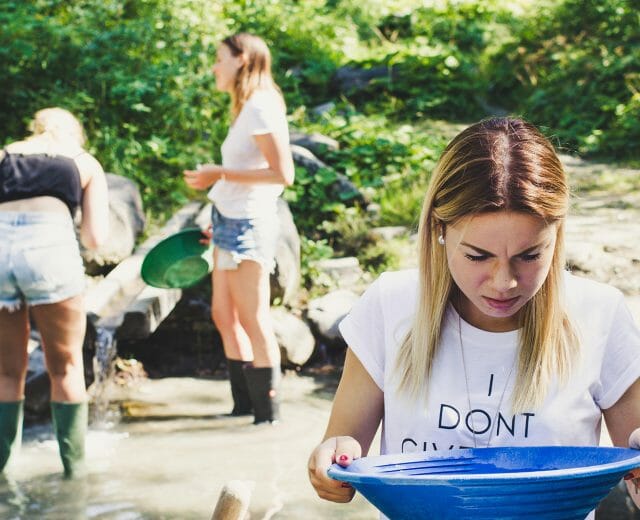 Gold washing in Rauris