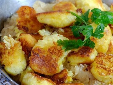 a close up of a plate of food