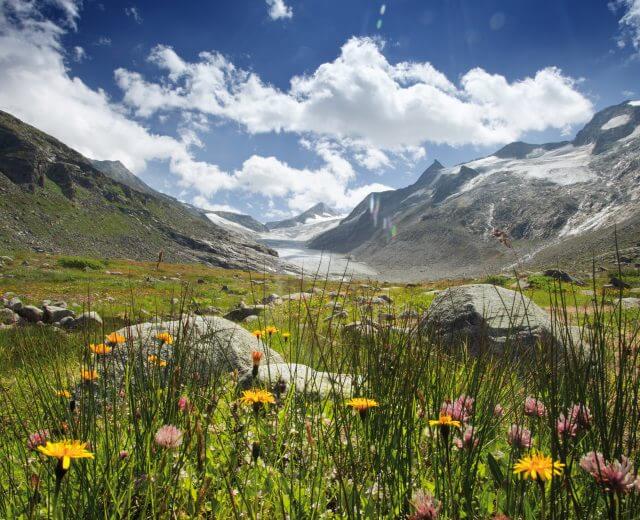 Tájkép az Untersulzbachtal völgy végében