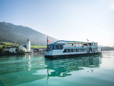 Igazán kellemes kikapcsolódás a hajókázás a Wolfgangsee tavon