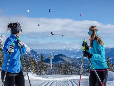 Ballonfelszállás és kilátás a Rossbrand pályáról