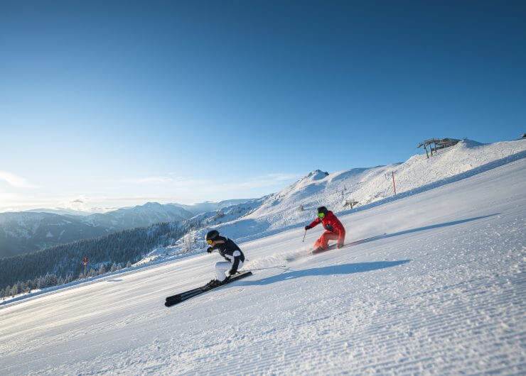 Téli síelés a Ski amadé régiójában.