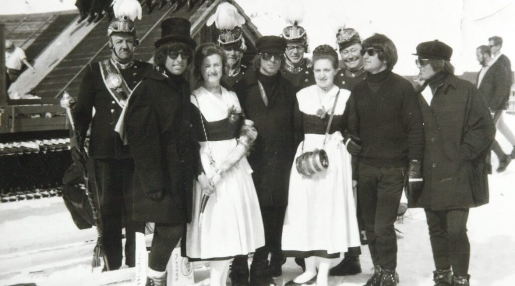 A Beatles tagjai Obertauernben összeismerkedtek a helyiekkel.
