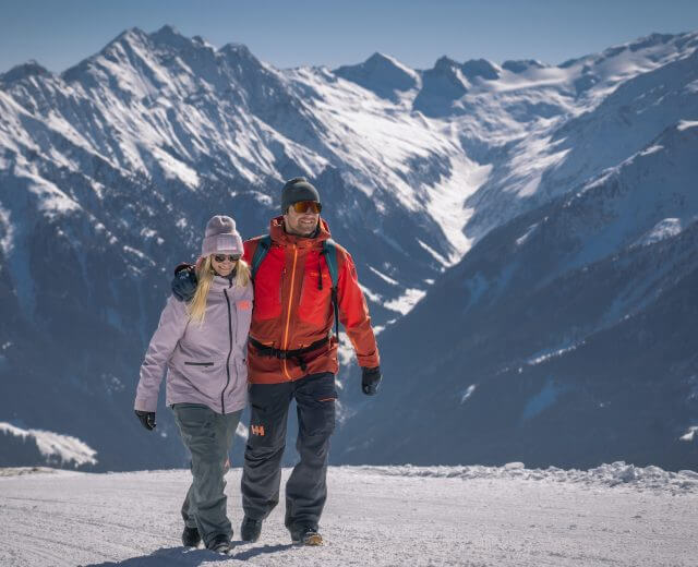A Wildkogel-Arena a téli túrák fellegvára a Magas-Tauern Nemzeti Park szívében.