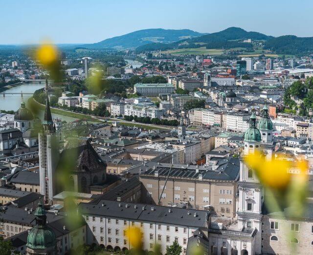 Kilátás a Festungsbahn siklóról