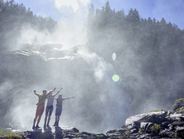 A Krimmli vízesésnél A Krimmli vízesésnél