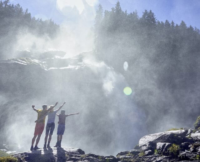 A Krimmli vízesésnél