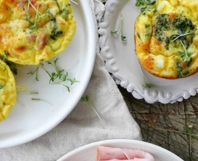 Spenótos tojásmuffin Spenótos tojásmuffin