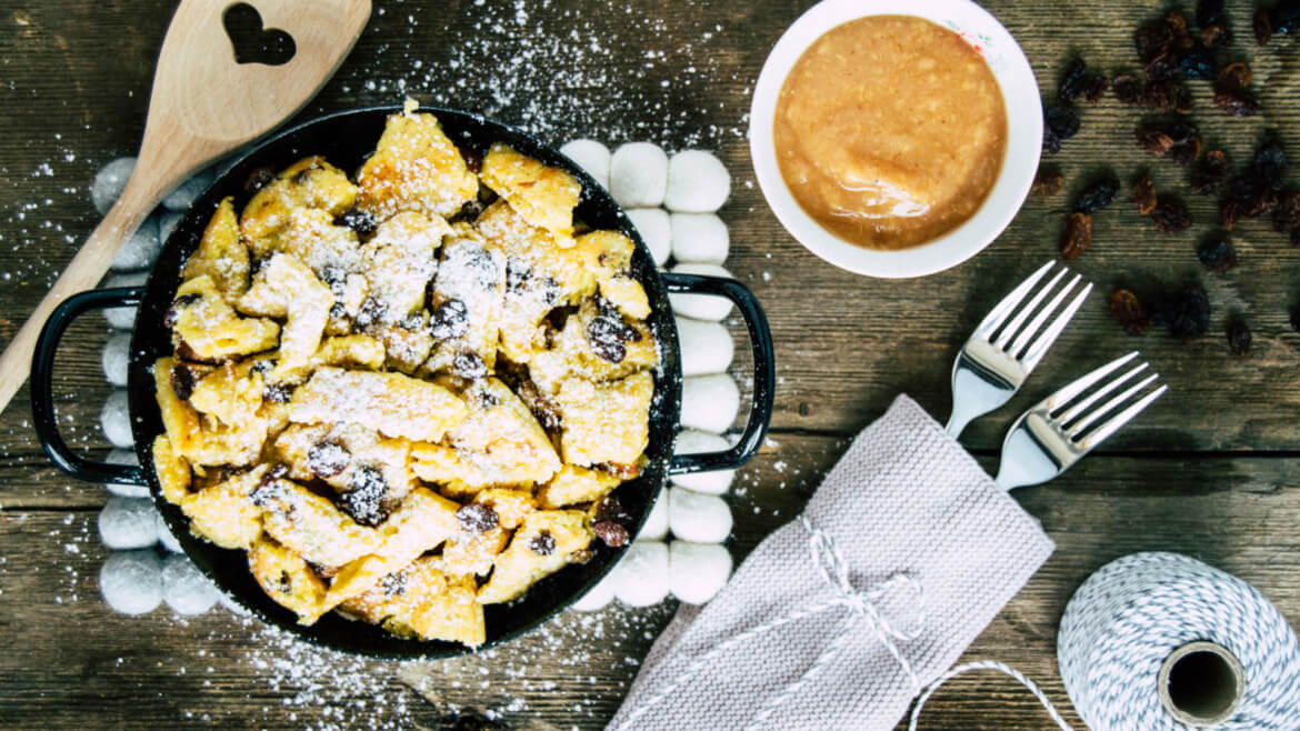 A császármorzsa a hagyományos alpesi konyha egyik legnépszerűbb étele