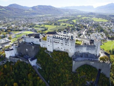 A hohensalzburgi erőd légifelvétele