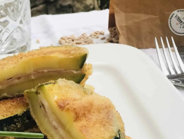 Töltött cukkiniszeletek