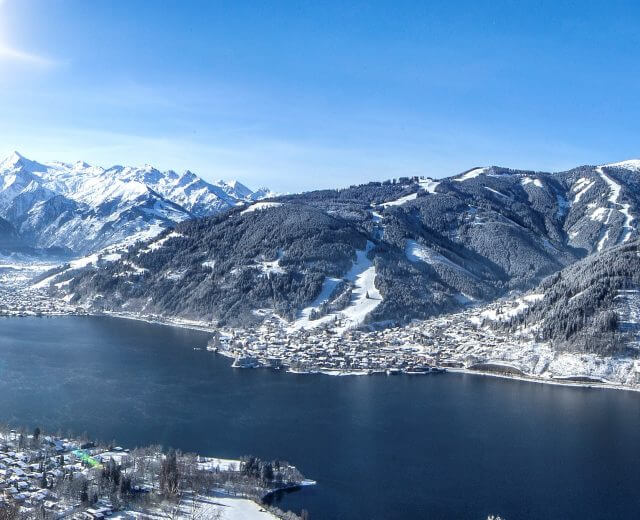 Vista panoramica di Zell am See-Kaprun