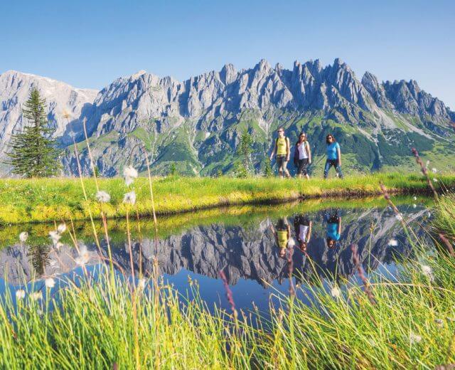 Bergwandern im Hochkönigebiet Escursionismo nella regione dell'Hochkönig