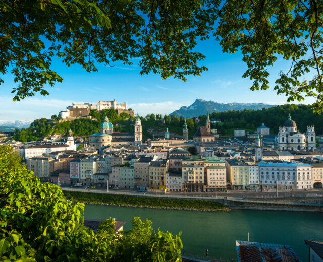 Vista panoramica  sulla città di Salisburgo