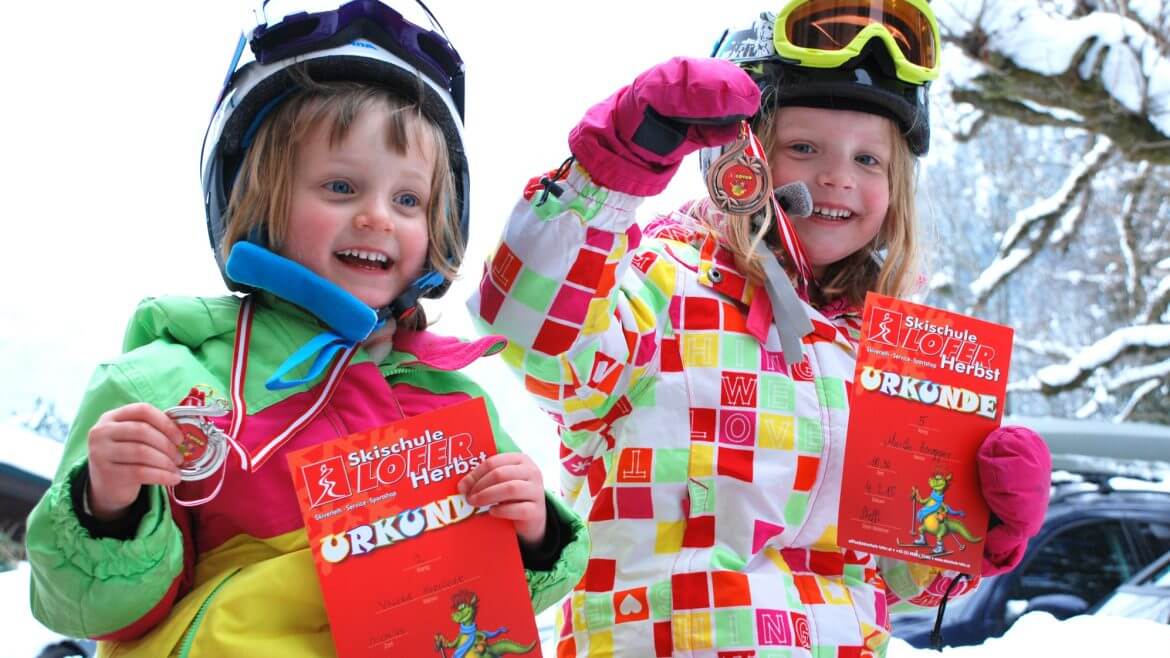 Kinderen tijdens skiles