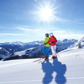 Pärchen auf der Piste