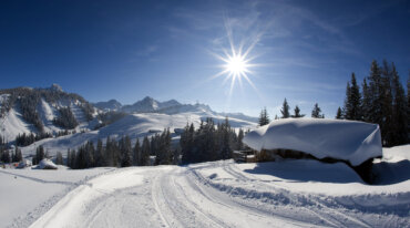 Almenwelt Lofer winterlandschap