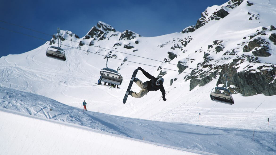 Snowpark Kitzsteinhorn należy do najlepszych parków do freeskiingu i wolnego stylu na sbowboardzie.
