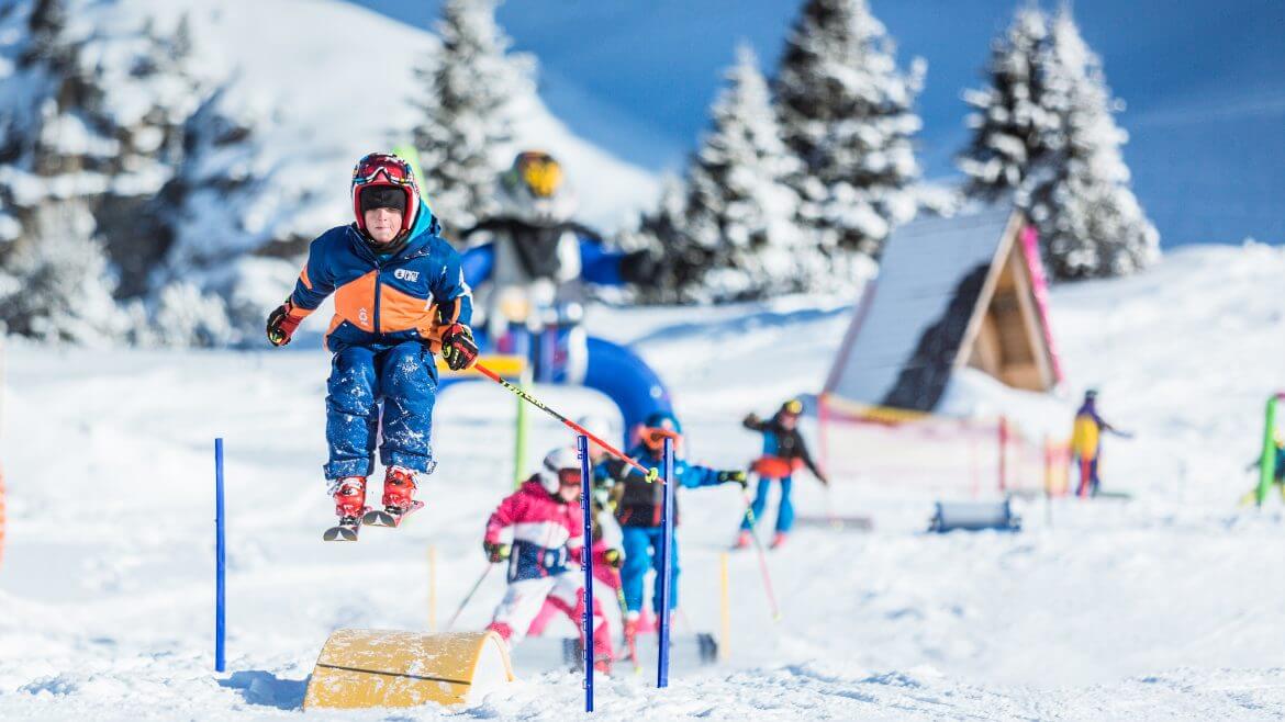 Dziecięcy wariant trasy Tauernrunde w Obertauern, która jest pełna niespodzianek dla dorastającego pokolenia narciarzy