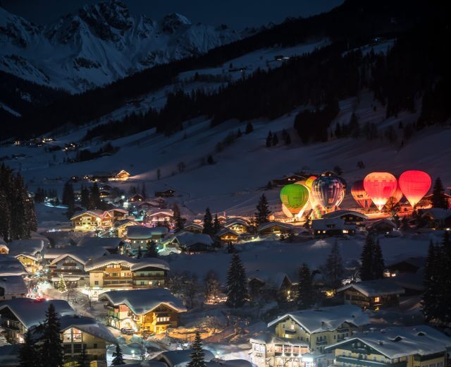 Die Nacht der Balone in Filzmoos in der Salzburger Sportwelt im Herzen von Ski amadé