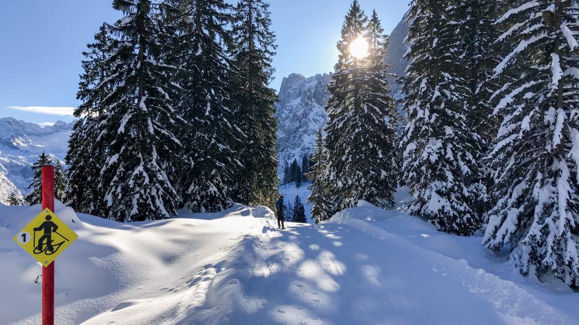 Szlak do rakiet śnieżnych na Zwieselam przyciąga aktywnych miłośników ciszy i spokoju natury oraz niezwykłych górskich widoków.